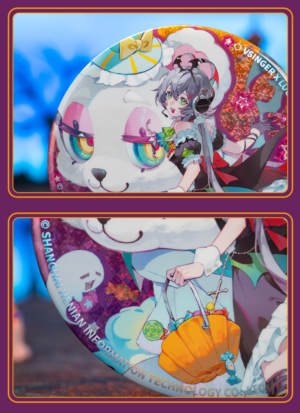 Moeyu: Vsinger: Luo Tianyi Funny Night-Big Badge - Kanako.store