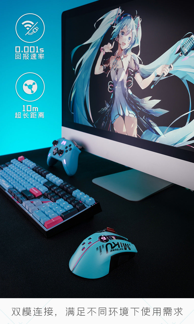 Moeyu: Hatsune Miku: Dual-Mode Gaming Mouse-Moeyu-Makochan.store