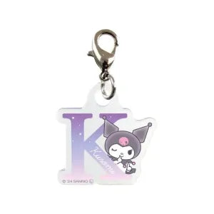 Sanrio Characters Mini Initial Charm - Kuromi / K