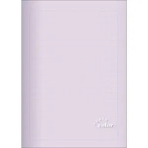 Plain color Milky clear squared notebook - Purple syrup