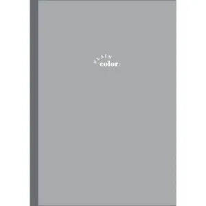 Plain Color Cross Notebook - Gray Syrup