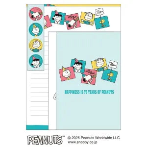 T_Snoopy Letter Set With Stickers / Frame