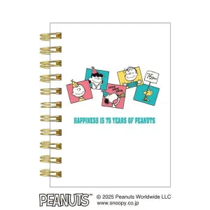 T_Snoopy A6 W Ring Notebook / Frame