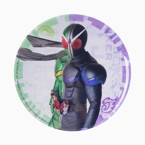 Moeyu Kamen Rider W Double Riders Large Tinplate Badge, Anime Display Pin Stand - Kanako.store