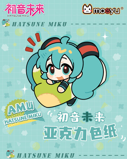 Moeyu: Hatsune Miku AMU series acrylic color paper (blindbox) - Kanako.store