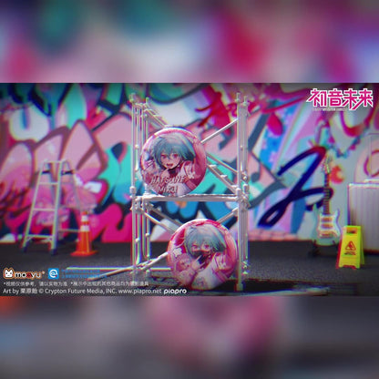 Moeyu: Hatsune Miku Radio Invasion Series Badge-Moeyu-Makochan.store