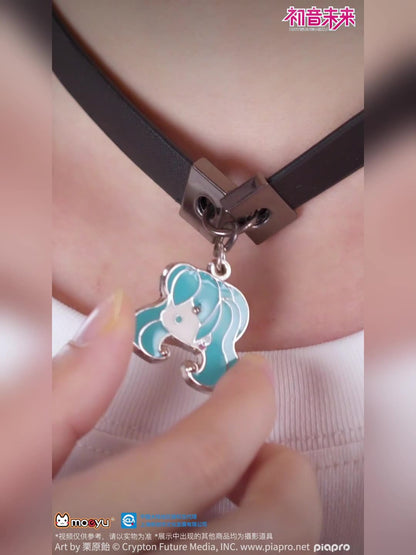 Moeyu:  Hatsune Miku Radio Invasion Series Necklace (Leather Strap) - Kanako.store