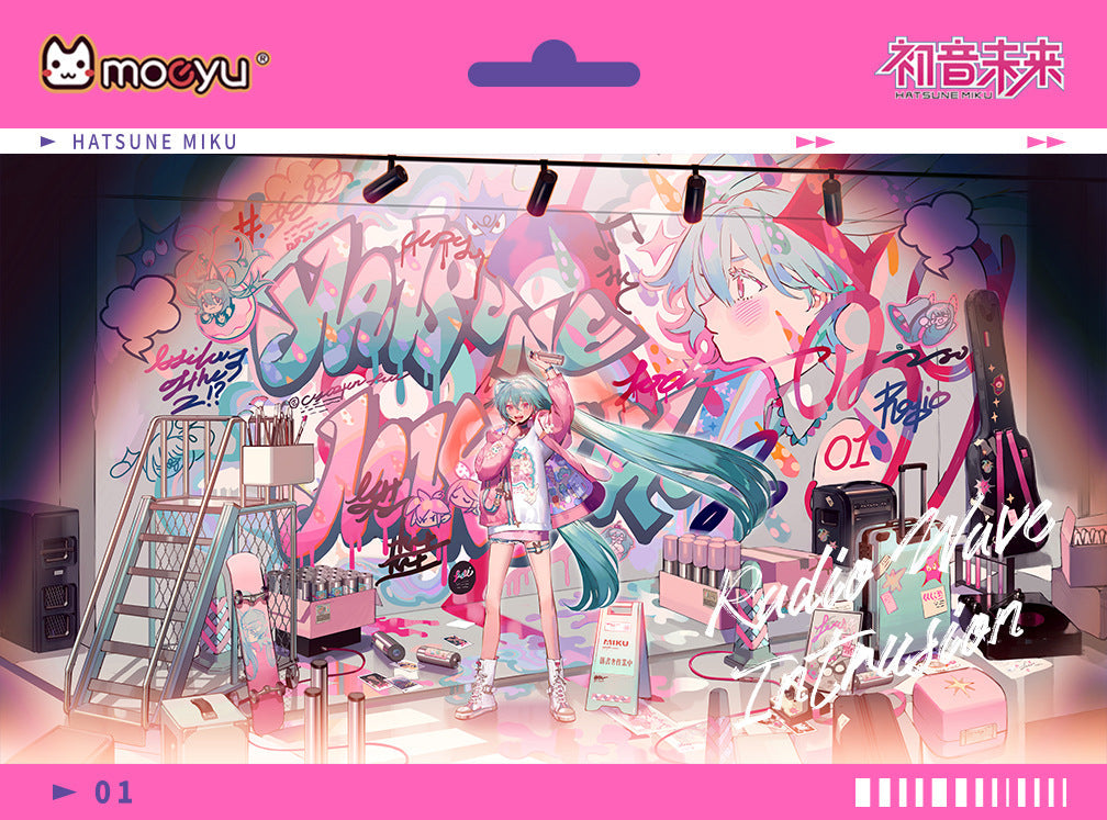 Moeyu: Hatsune Miku Radio Invasion Series Acrylic Color Paper-Moeyu-Makochan.store