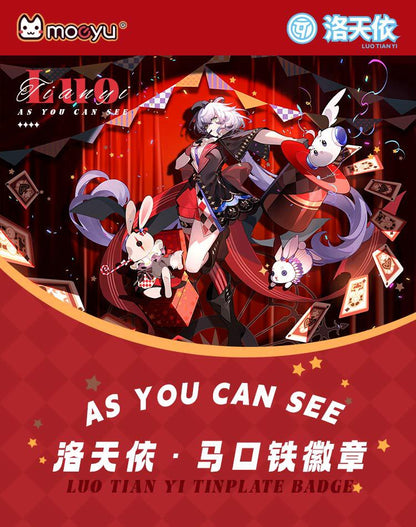Moeyu Vsinger Luo Tianyi “As You See” Series Tinplate Badge - Kanako.store