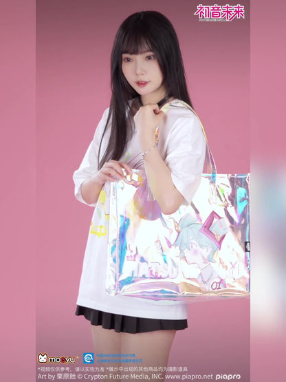 Moeyu:  Hatsune Miku Radio Invasion Series Laser Shoulder Bag - Kanako.store