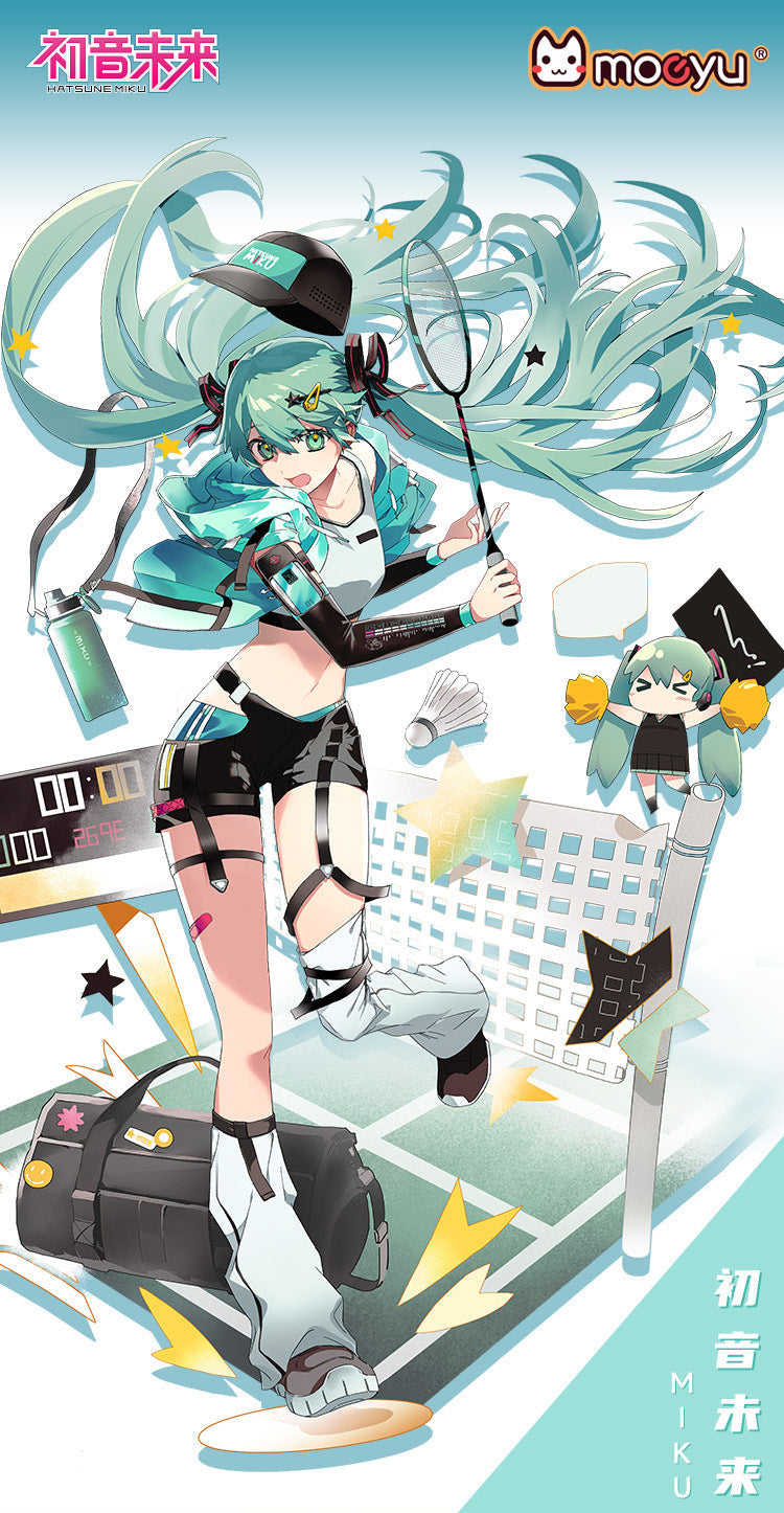 Moeyu Hatsune Miku Running Series Outdoor Face Towel - Kanako.store