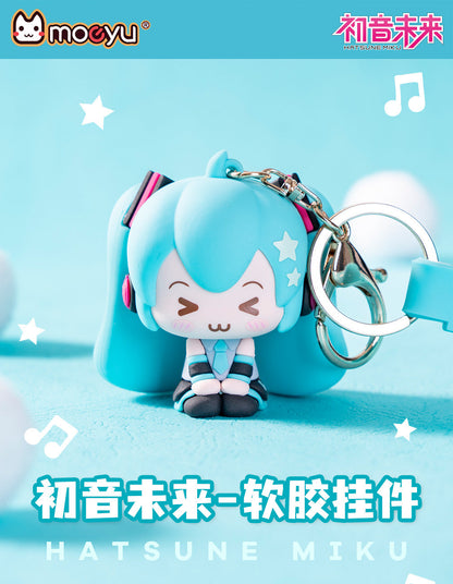 moeyu: Hatsune Miku: Squinting Eyes Series 3D Soft Rubber Pendant-Moeyu-Makochan.store