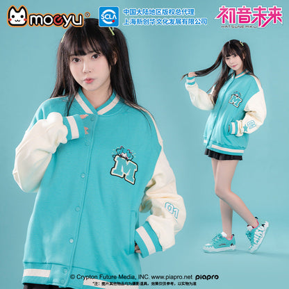 Moeyu: Hatsune Miku; Bite Series Baseball Jersey-Moeyu-Makochan.store
