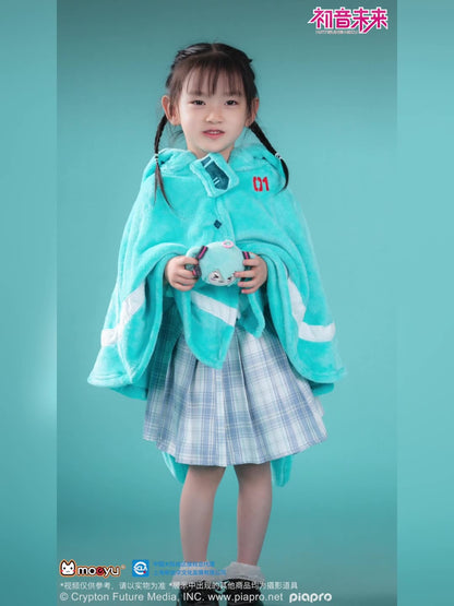 Moeyu: Hatsune Miku: Squinting Eyes Series Small Blanket-Moeyu-Makochan.store