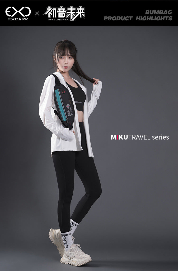 Moeyu Hatsune Miku Travel Series Running Bag - Kanako.store