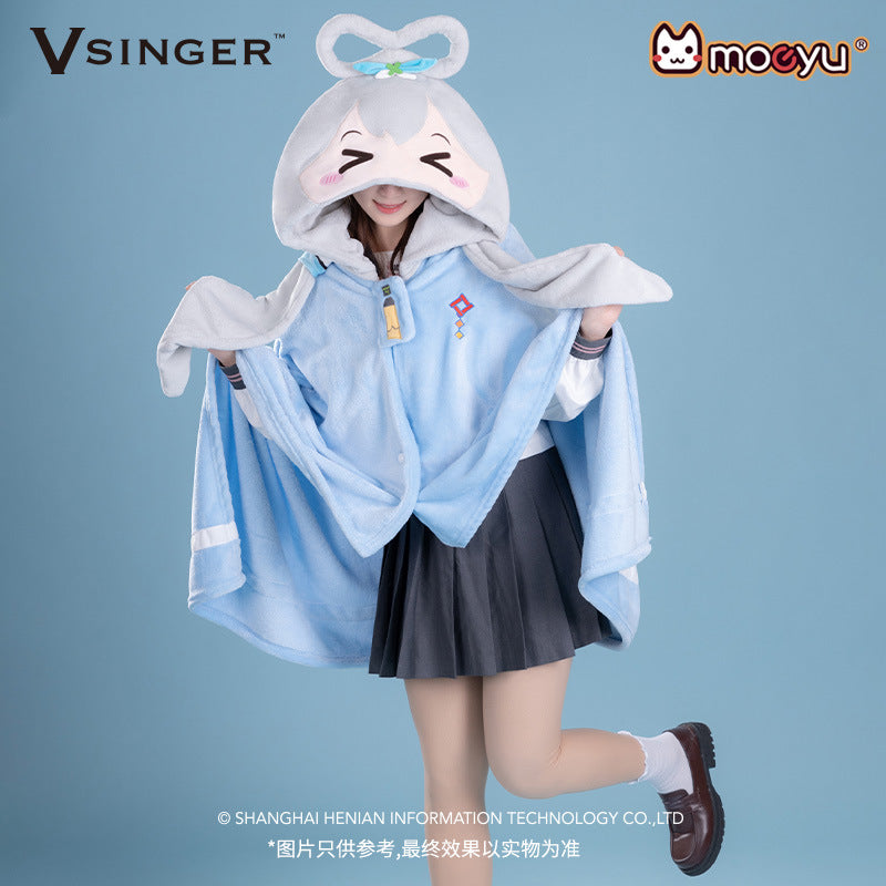 Moeyu Luo Tianyi Squinting Eyes Series Multifunctional Air Conditioning Blanket-Moeyu-Makochan.store