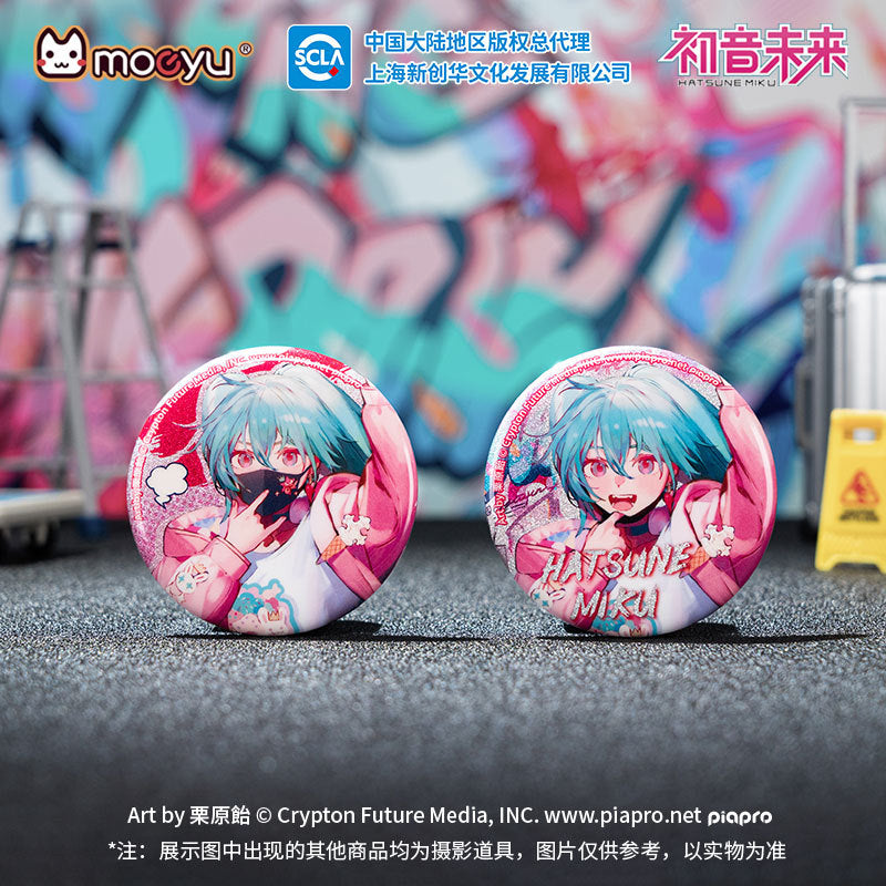 Moeyu: Hatsune Miku Radio Invasion Series Badge-Moeyu-Makochan.store