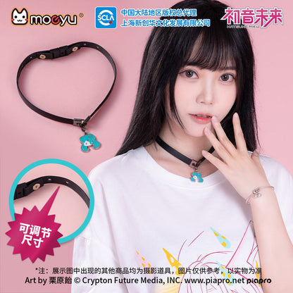 Moeyu:  Hatsune Miku Radio Invasion Series Necklace (Leather Strap) - Kanako.store