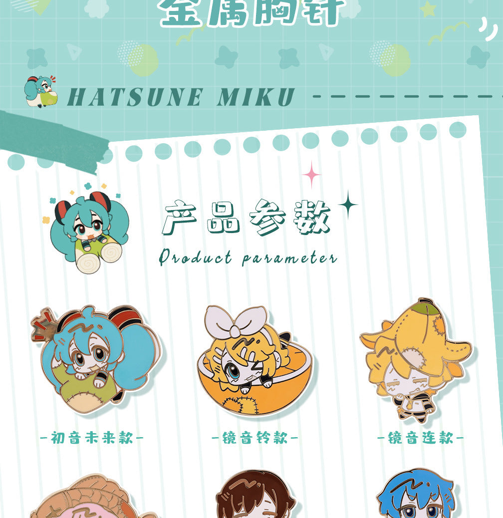 Moeyu: Hatsune Miku AMU Series Metal Enamel Brooch (Blind Box) - Kanako.store