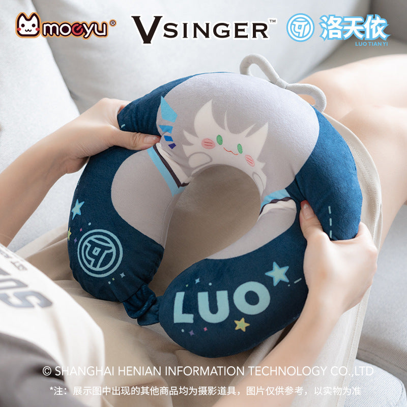 Moeyu: Vsinger: Luo Tianyi: Plush U-Shaped Pillow - Kanako.store