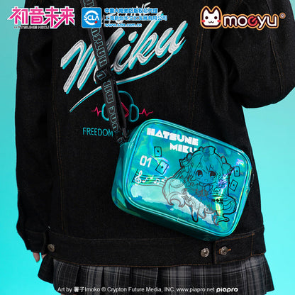 Moeyu; Hatsune Miku Magic Laser Printed Shoulder Bag – Large Capacity Crossbody Shoulder Bag-Moeyu-Makochan.store