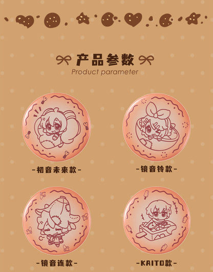 Moeyu: Hatsune Miku AMU series embossed biscuit badge - Kanako.store