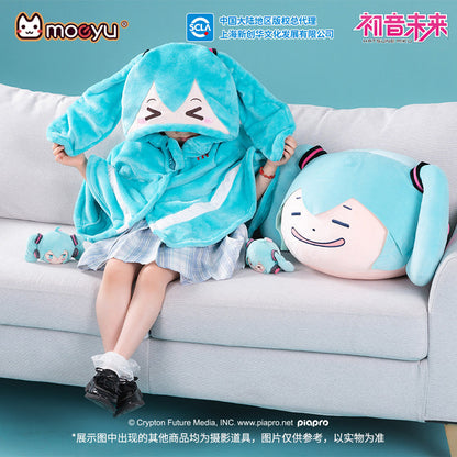 Moeyu: Hatsune Miku: Squinting Eyes Series Small Blanket-Moeyu-Makochan.store