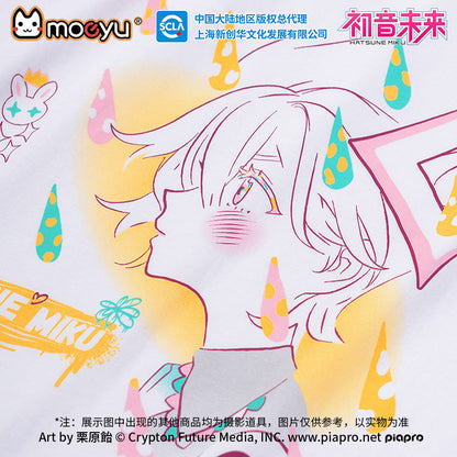 Moeyu: Hatunse Miku: Radio Invasion Short-Sleeved T-Shirt - Kanako.store