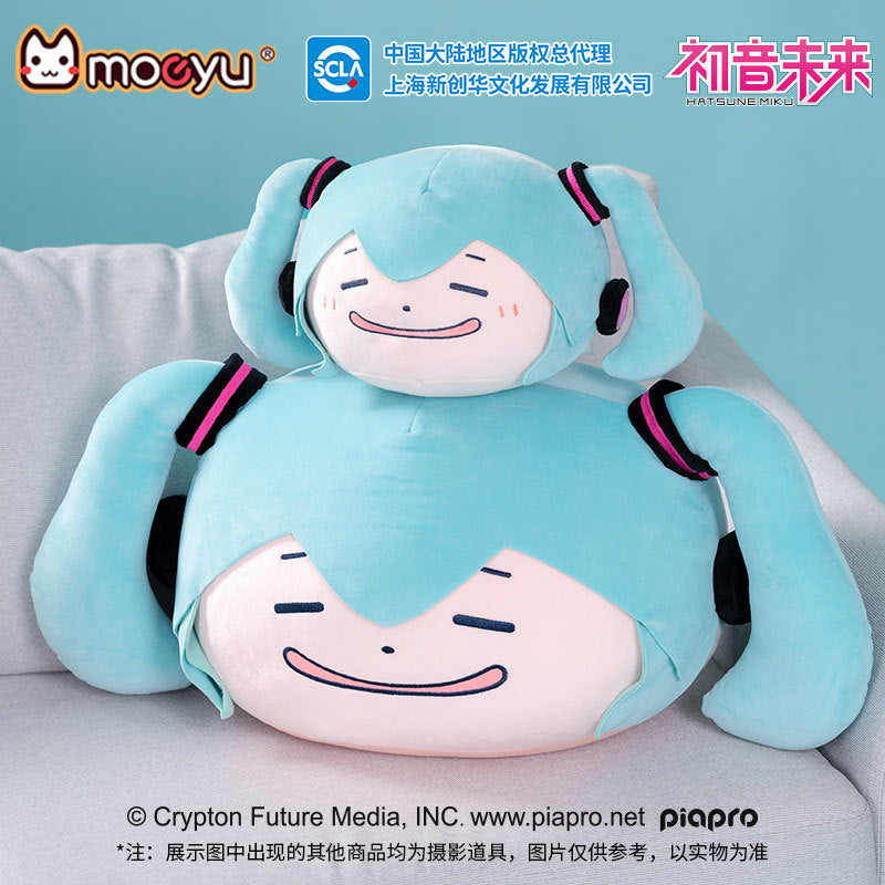 Moeyu: Hatsune Miku: Pinching Face Plush Pillow – Medium (20 cm) Edition-Moeyu-Makochan.store