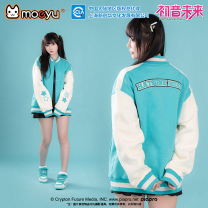 Moeyu: Hatsune Miku; Bite Series Baseball Jersey-Moeyu-Makochan.store
