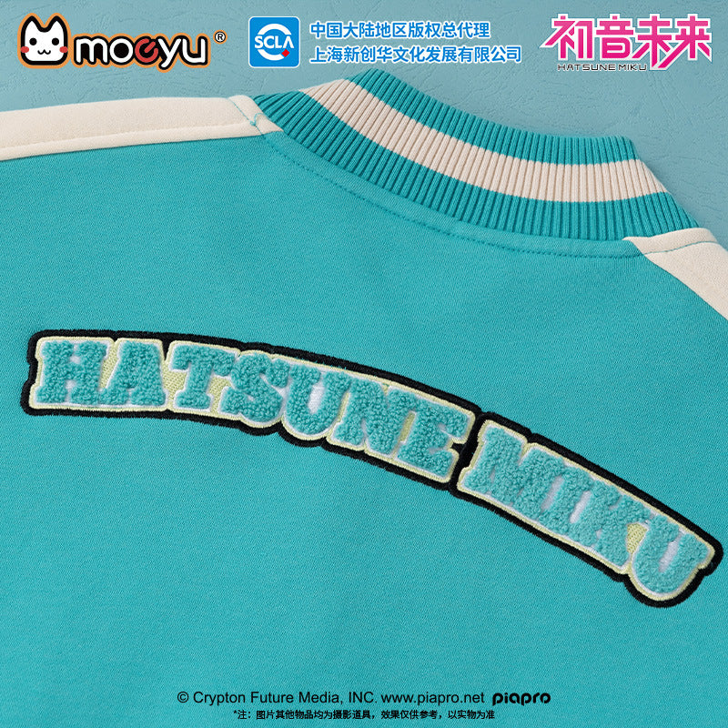 Moeyu: Hatsune Miku; Bite Series Baseball Jersey-Moeyu-Makochan.store