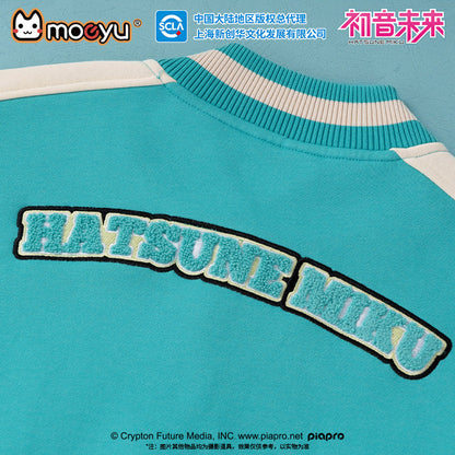 Moeyu: Hatsune Miku; Bite Series Baseball Jersey-Moeyu-Makochan.store