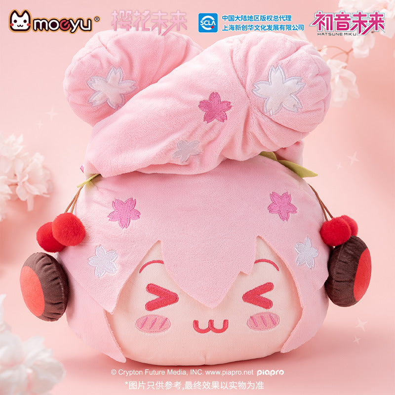 Moeyu: Hatsune Miku: Sakura Miku Happy Travel Series Plush Crossbody Bag-Moeyu-Makochan.store