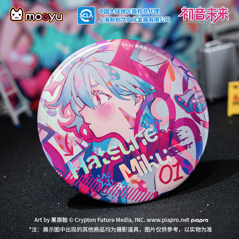 Moeyu: Hatsune Miku Radio Invasion Series Large Badge-Moeyu-Makochan.store
