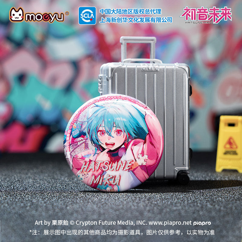 Moeyu: Hatsune Miku Radio Invasion Series Badge-Moeyu-Makochan.store