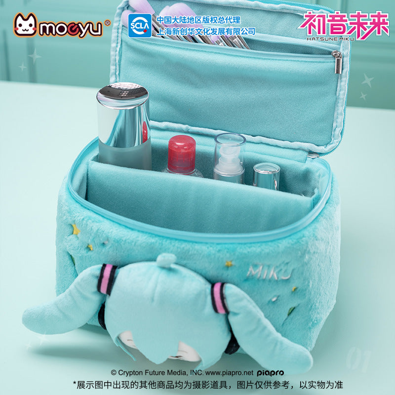 Moeyu: Hatsune Miku Squinty Eyes Series Plush Cosmetic Bag-Moeyu-Makochan.store
