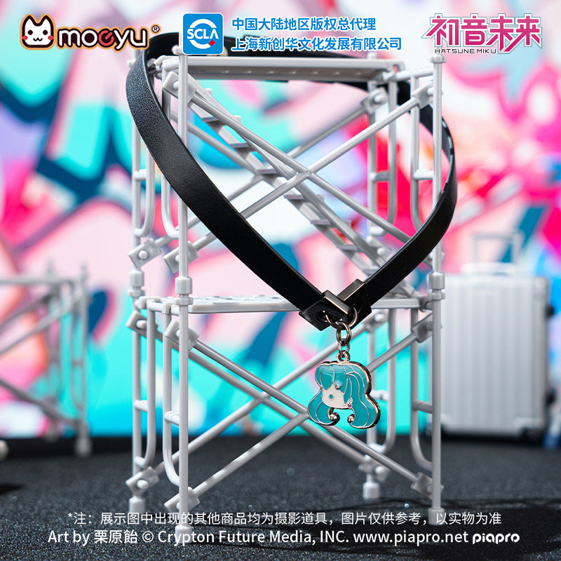 Moeyu:  Hatsune Miku Radio Invasion Series Necklace (Leather Strap) - Kanako.store