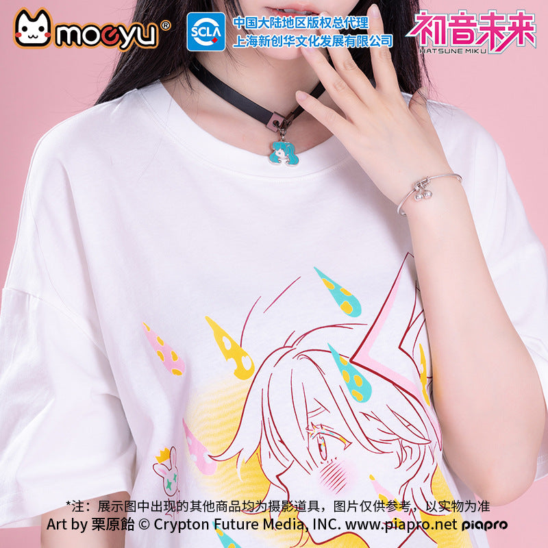Moeyu: Hatunse Miku: Radio Invasion Short-Sleeved T-Shirt - Kanako.store