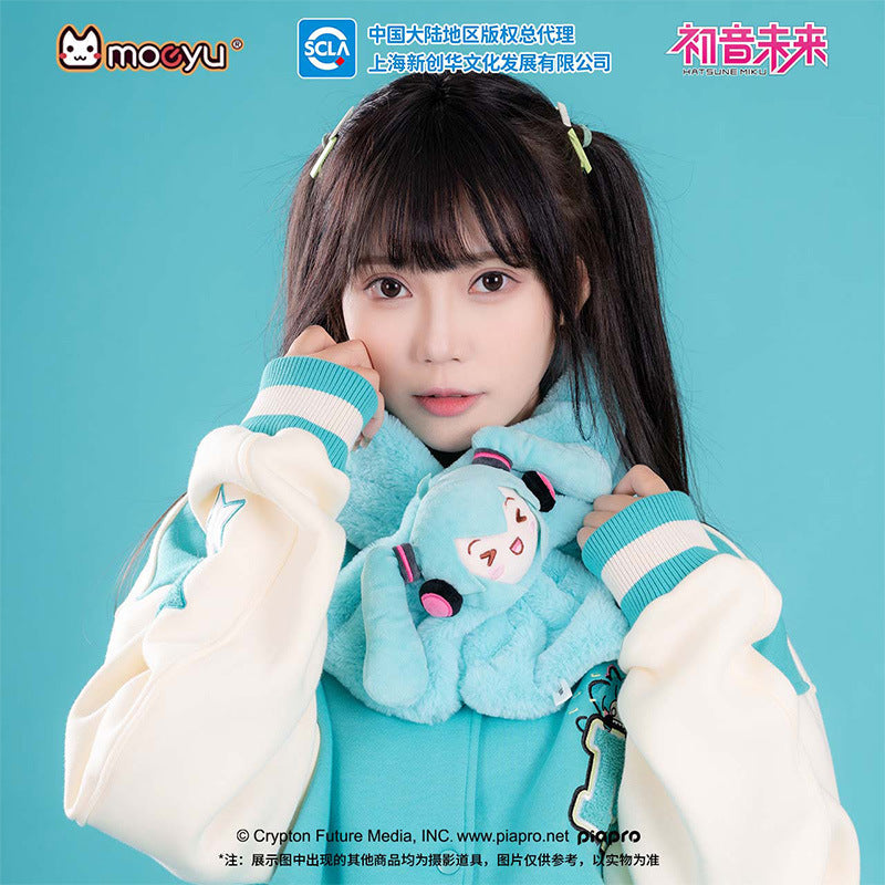 Moeyu Hatsune Miku Squinty Eyes Series Scarf-Moeyu-Makochan.store