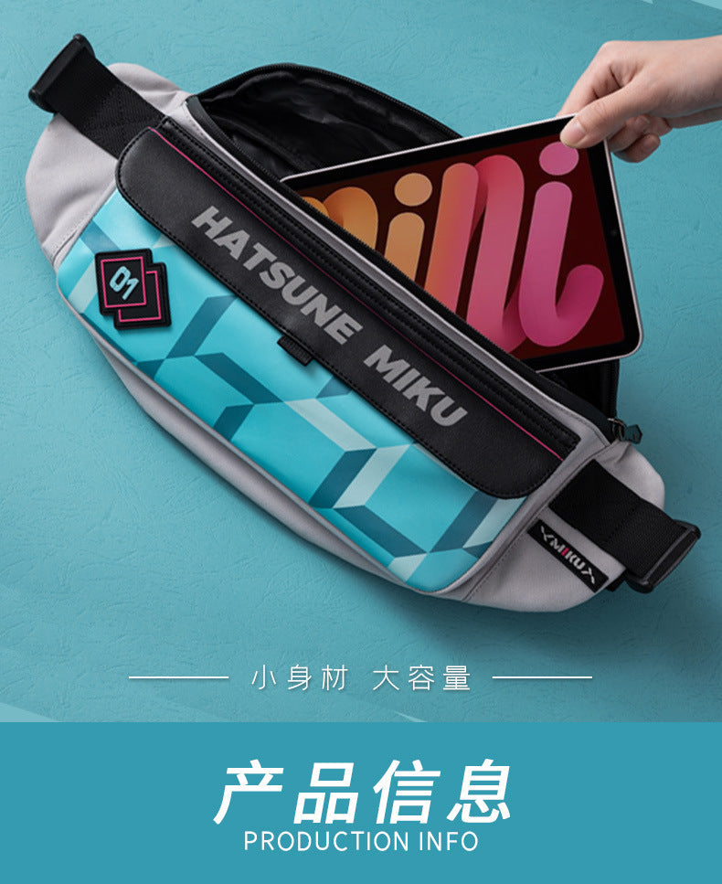 Moeyu Hatsune Miku Stereo Chest Bag – Magnetic Buckle Crossbody - Kanako.store