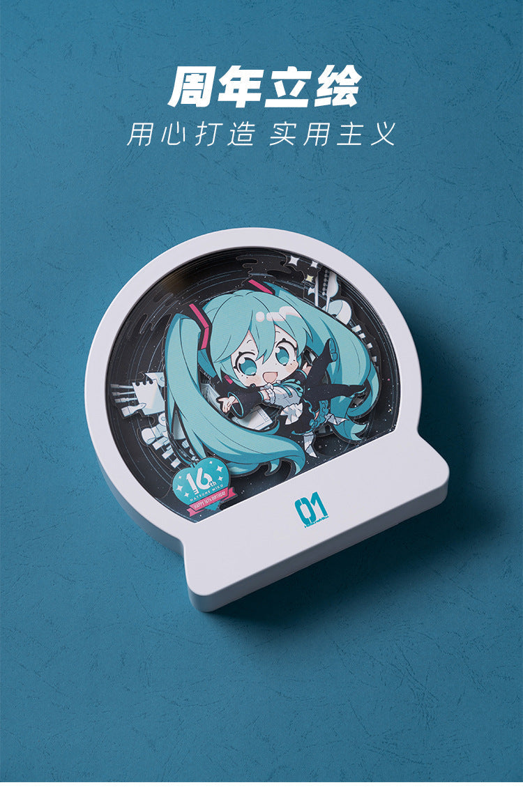 Moeyu Hatsune Miku 16th Anniversary Paper Sculpture Night Light-Moeyu-Makochan.store