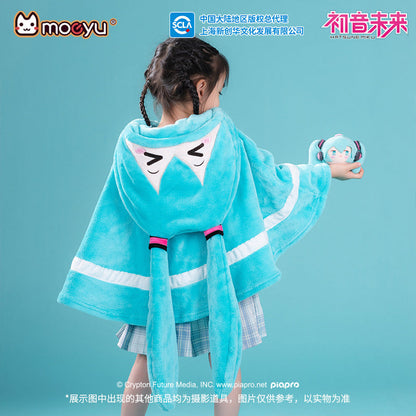 Moeyu: Hatsune Miku: Squinting Eyes Series Small Blanket-Moeyu-Makochan.store