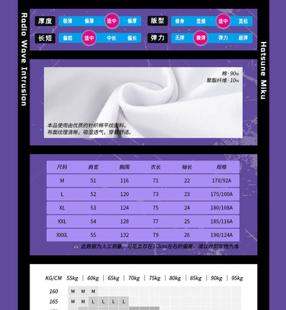 Moeyu: Hatunse Miku: Radio Invasion Short-Sleeved T-Shirt - Kanako.store