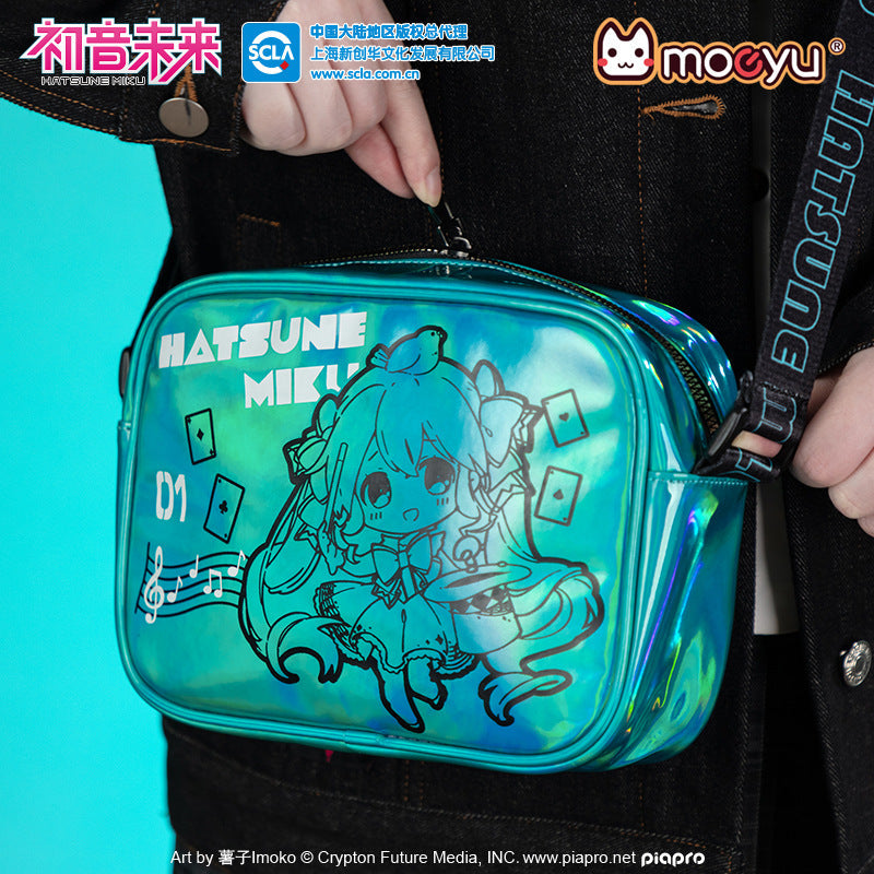Moeyu; Hatsune Miku Magic Laser Printed Shoulder Bag – Large Capacity Crossbody Shoulder Bag-Moeyu-Makochan.store