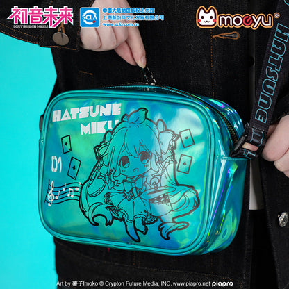 Moeyu; Hatsune Miku Magic Laser Printed Shoulder Bag – Large Capacity Crossbody Shoulder Bag-Moeyu-Makochan.store