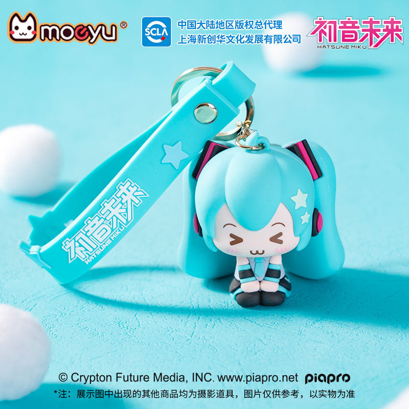 moeyu: Hatsune Miku: Squinting Eyes Series 3D Soft Rubber Pendant-Moeyu-Makochan.store