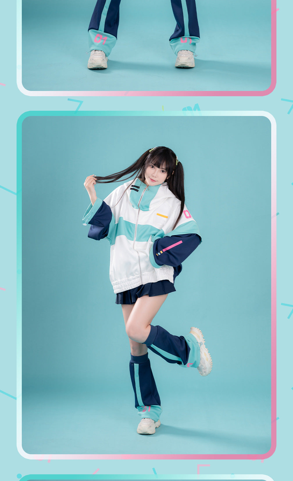 Moeyu; Hatsune Miku; Rhythm Series Footmuffs-Moeyu-Makochan.store