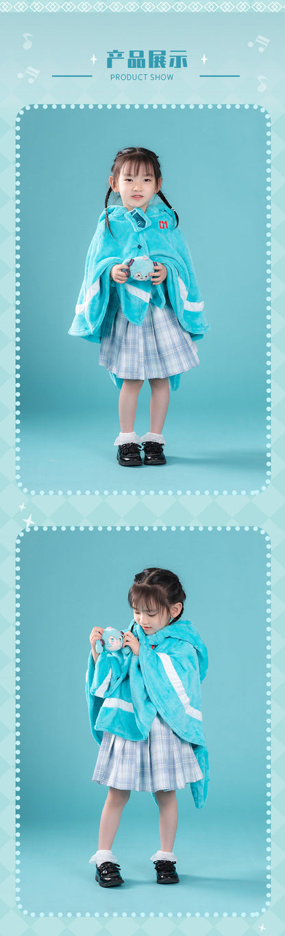 Moeyu: Hatsune Miku: Squinting Eyes Series Small Blanket-Moeyu-Makochan.store