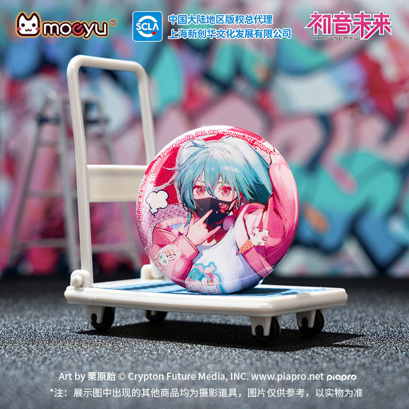 Moeyu: Hatsune Miku Radio Invasion Series Badge-Moeyu-Makochan.store