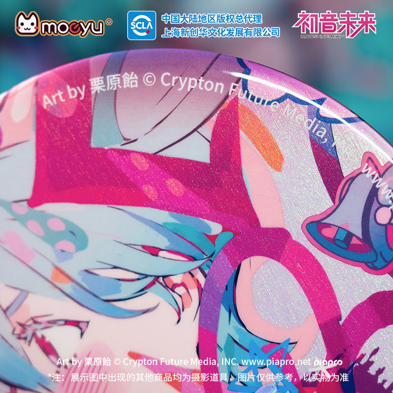 Moeyu: Hatsune Miku Radio Invasion Series Large Badge-Moeyu-Makochan.store